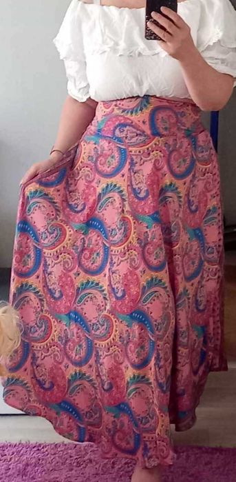 Spodnice jedwabne maxi roz.38-48(uniwersalny)
