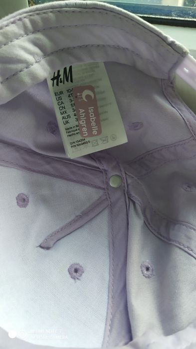 Czapka z daszkiem pastelowy fiolet / H&M