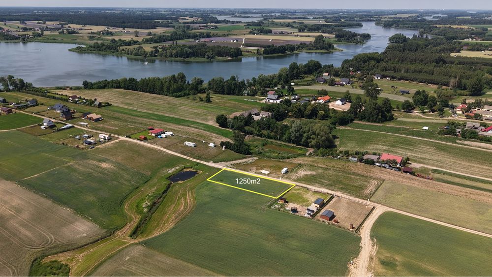 Dzialka budowlana nad jeziorem Gopło 1250m2