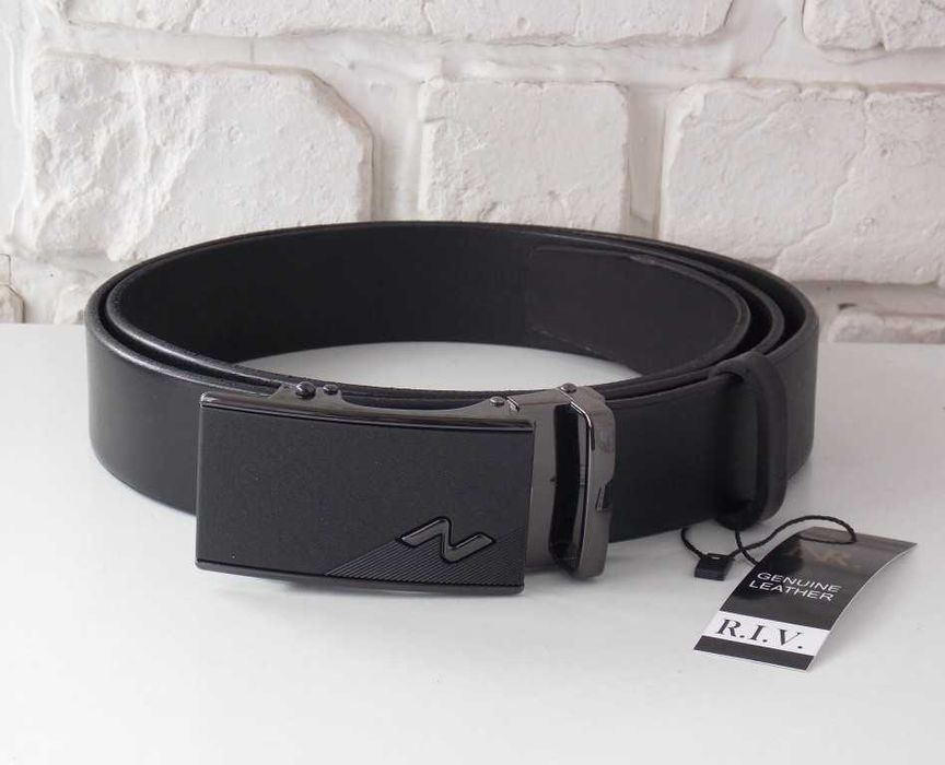 Мужской ремень кожаный автомат + коробка / ремінь чоловічий автомат