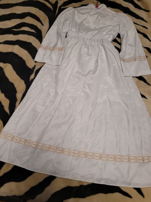 Alba komunijna dla dziewczyny Ok 140-145 cm+ buty + kurteczka