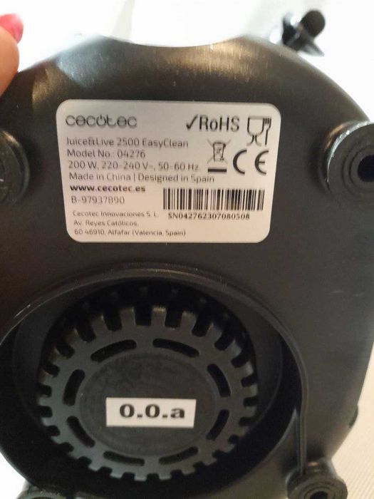 Sokowirówka Cecotec 2500 EasyClean.