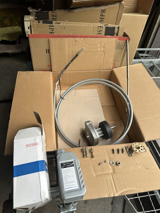 Трос рульвого редуктора на катер