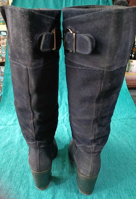 Botas de Camurça - Azuis - BARATÍSSIMAS