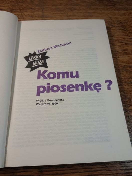 Komu piosenkę? Dariusz Michalski