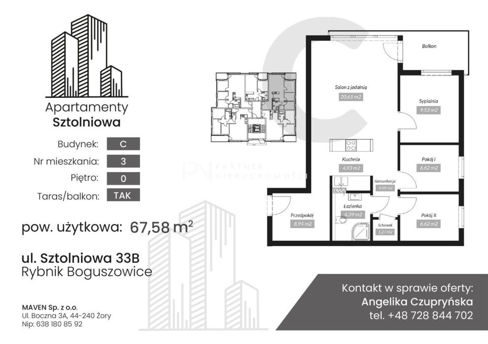 Nowa inwestycja| balkon| winda| garaż