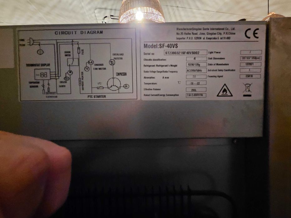 Zamrażarka Szafa mroźnicza