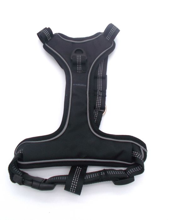 Szelki dla psa Uprząż z odblaskami regulowana S Czarny