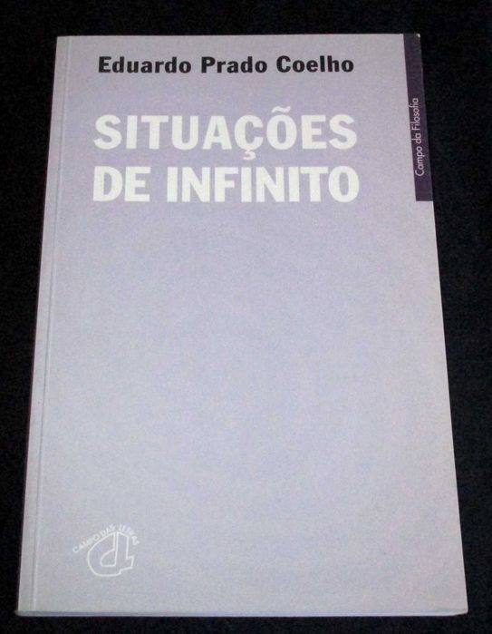 Livro Situações de Infinito Eduardo Prado Coelho