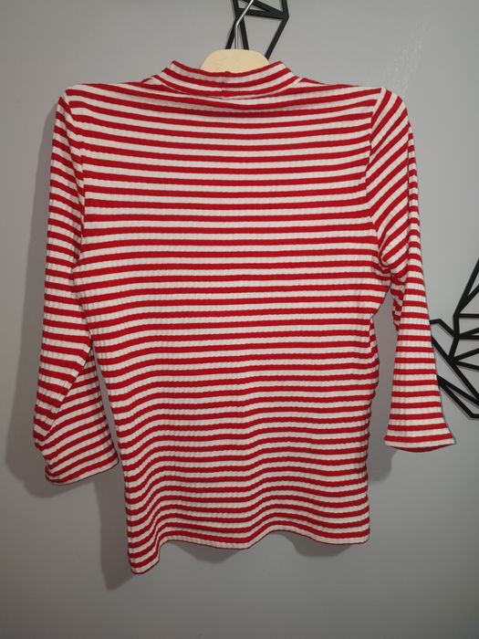 Koszulka, bluzka w czerwone paski Only S