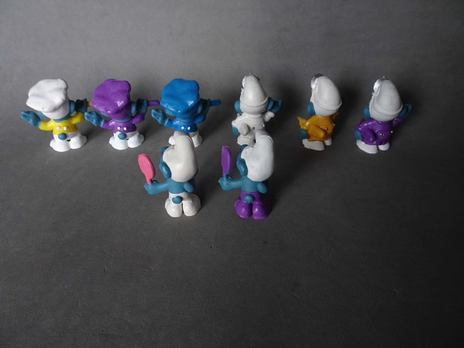 Variadas figuras em PVC coleção Estrunfes Estrumpfes