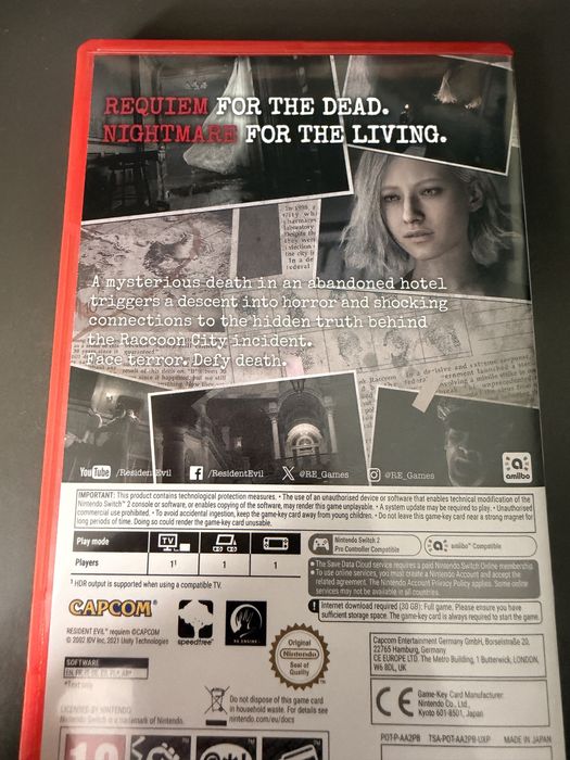 Resident Evil Requiem Nintendo Switch 2
