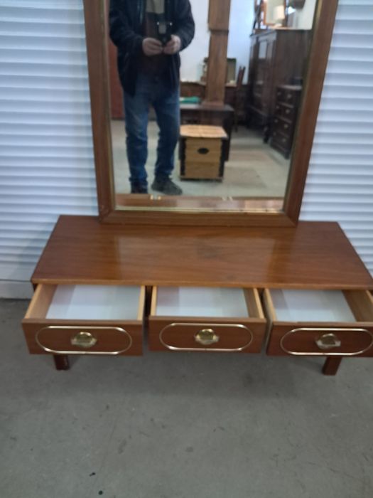 Toaletka z lustrem teak