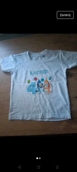 Koszulka urodzinowa KACPER 4