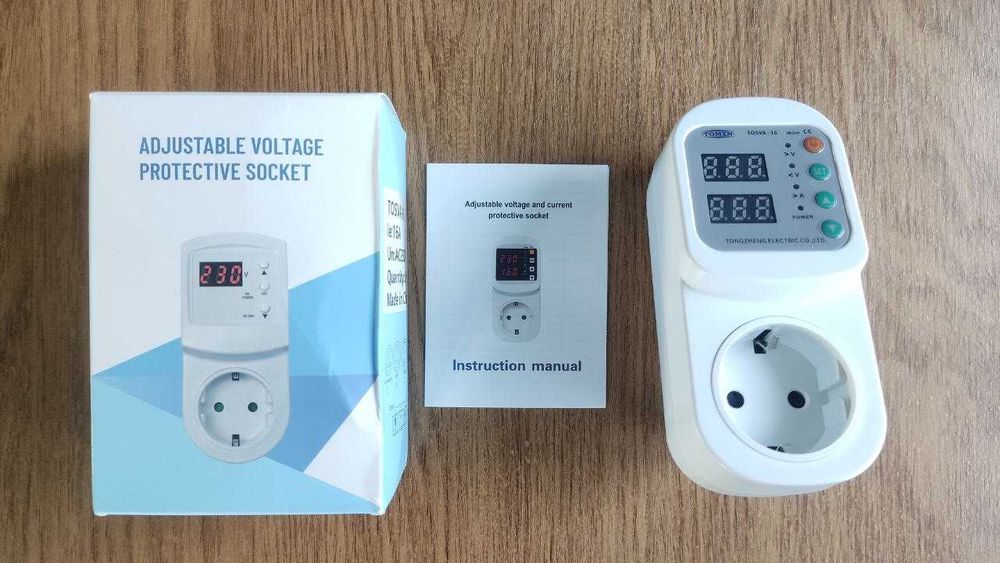 Реле напруги відсікач регульовані в розетку TAXNELE, TOMZN і ETEK НОВІ