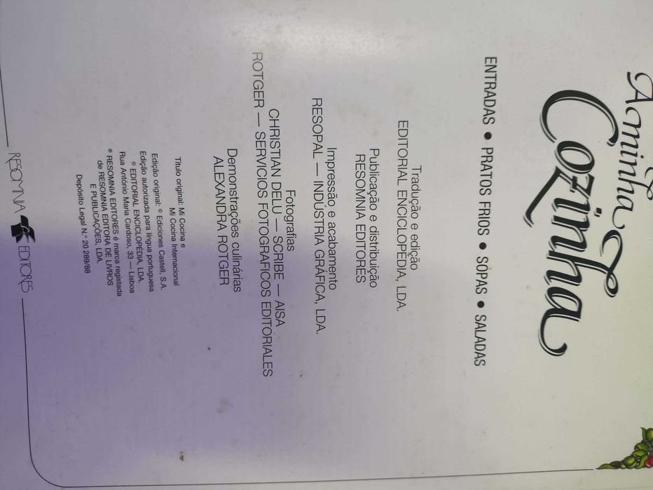 Coleçao 12 livros A Minha Cozinha Internacional e A Minha cozinha Prática