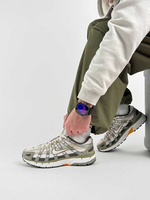 Кросівки Nike P-6000 Олива Беж (41-45) кроссовки мужские Найк п-6000