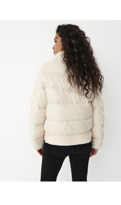 Mohito Nowa z Metką Kurtka Damska! Puffer! Beż! Pikowana! Jesień! R.38