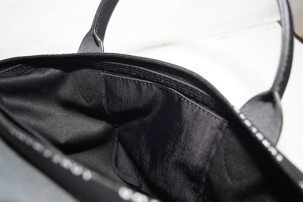 1726 LONGCHAMP La Pliage czarna Damska torebka nylonowa M