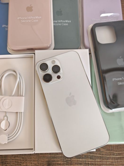 iPhone 14 Pro Max 128GB Silver Muito Bom estado Aceito Retomas