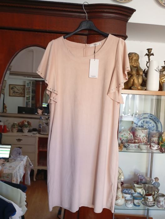 Vestido Com Etiqueta da Mango efeito pele (artificial)