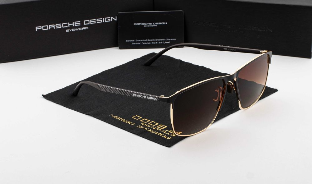 Чоловічі сонцезахисні окуляри porsche design new 2026 | поляризація UV400 | wayfarer | футляр в комплекті | металева оправа