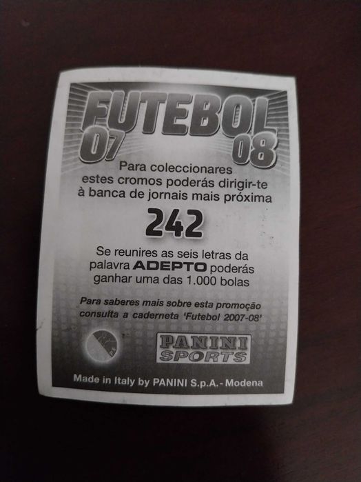 Cromo Autocolante Sporting, SCP, Supertaça Cândido de Oliveira, Panini