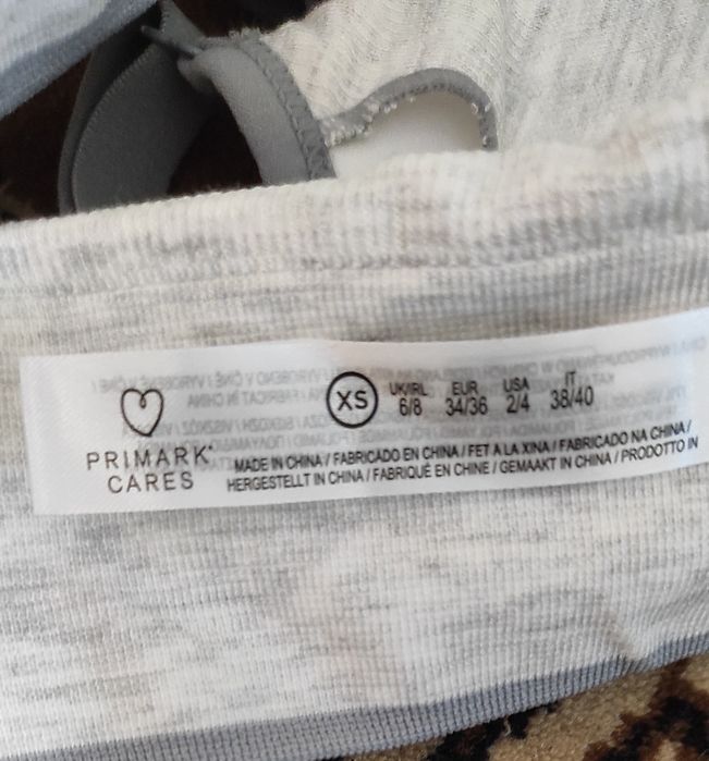 Бюстгальтер топ  Primark размер XS 34/36 евро