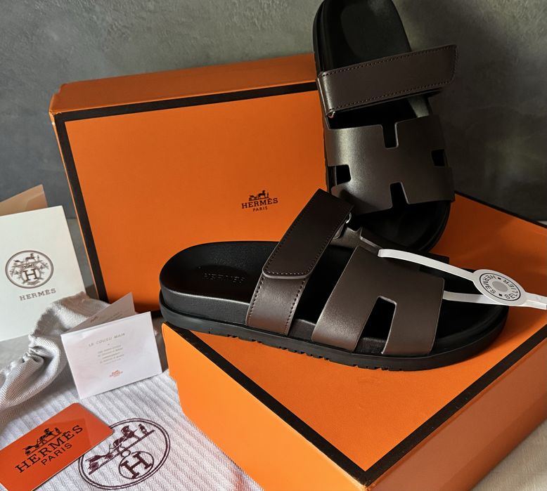 Сандалі ,шльопанці Hermès Chypre шкіра