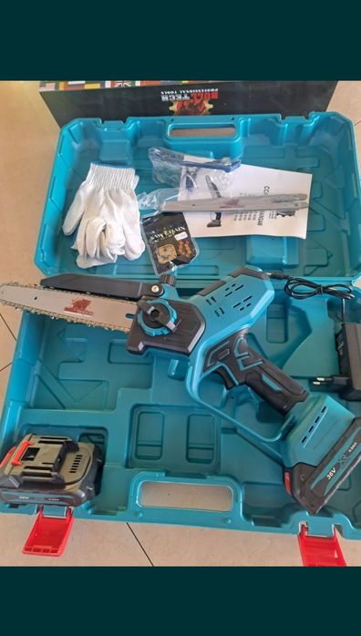 Piła akumulatorowa 8 cali 2x prowadnica 2x łańcuch 2x aku  najmocniejs