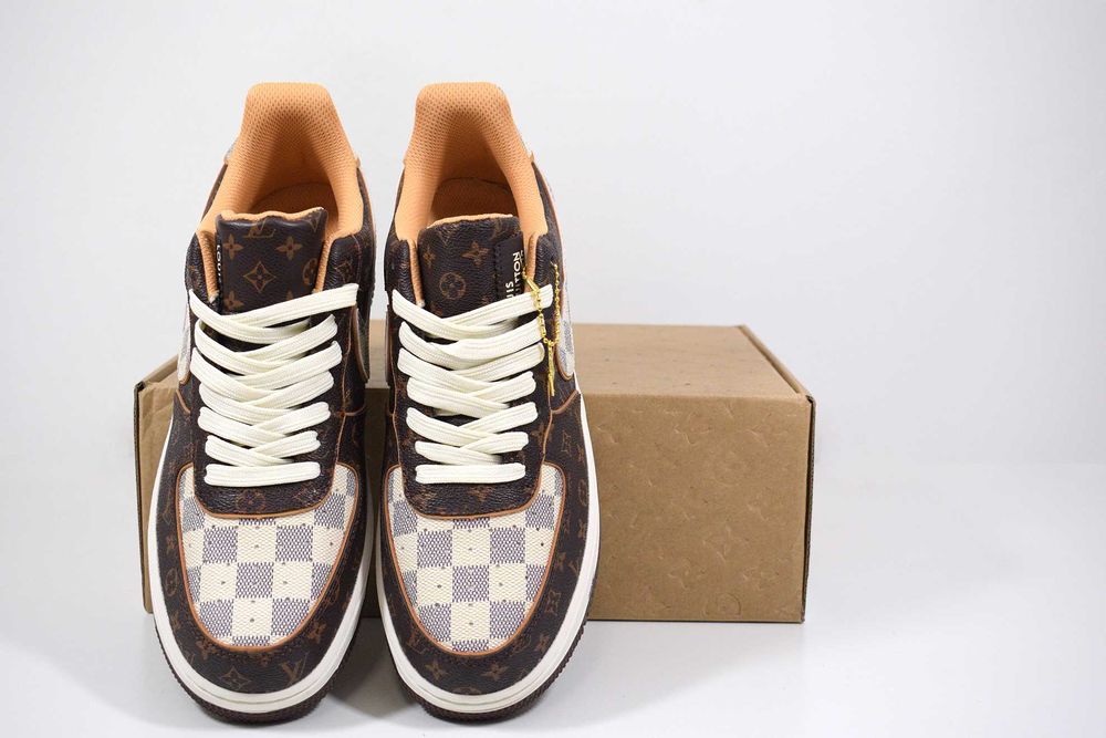 Nike Air Force 1 x Louis Vuitton Brown