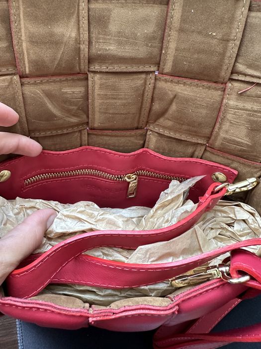 NOWA skórzana pleciona torebka Vera Pelle bottega