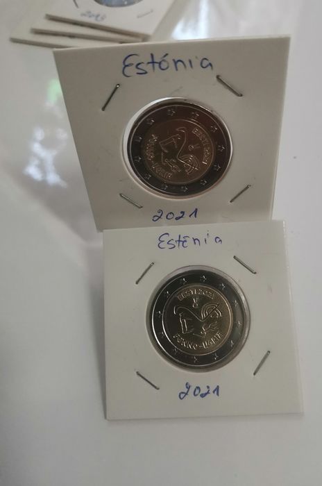 Moeda UNC comemorativa de 2€ - Estónia 2021