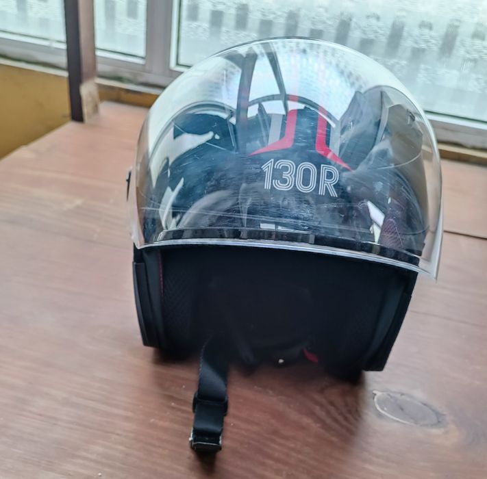 Capacete preto Matt Black/Red