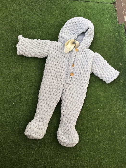 Вʼязаний чоловічок, ромпер, на виписку