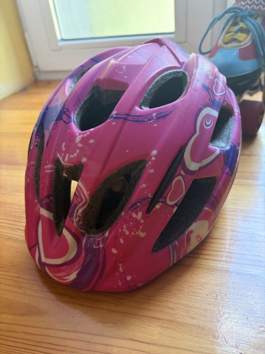 Wrotki 35-38 gratis kask
