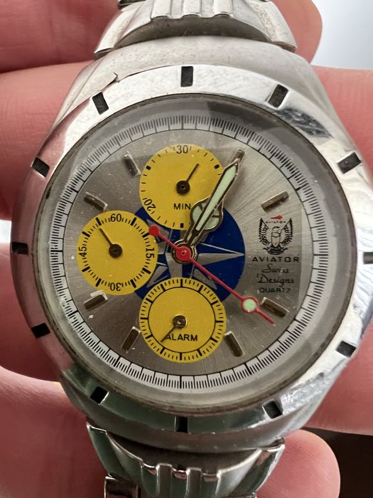 Relógio Aviator Nickel Free