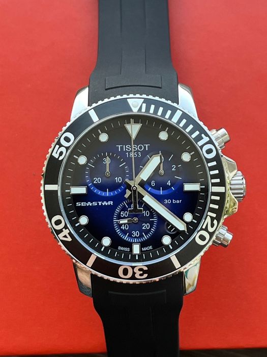 Часы хронограф TISSOT T120.417.11.051.01 дайвинг SEASTAR 1000