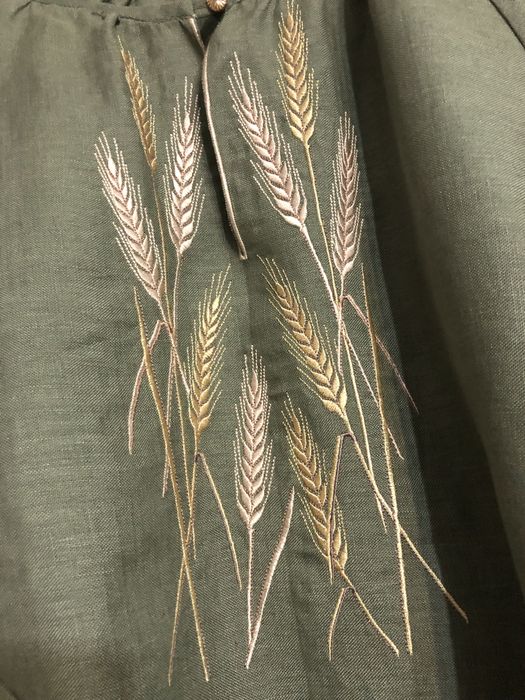 Вишита сукня-сорочка льон 48-50р