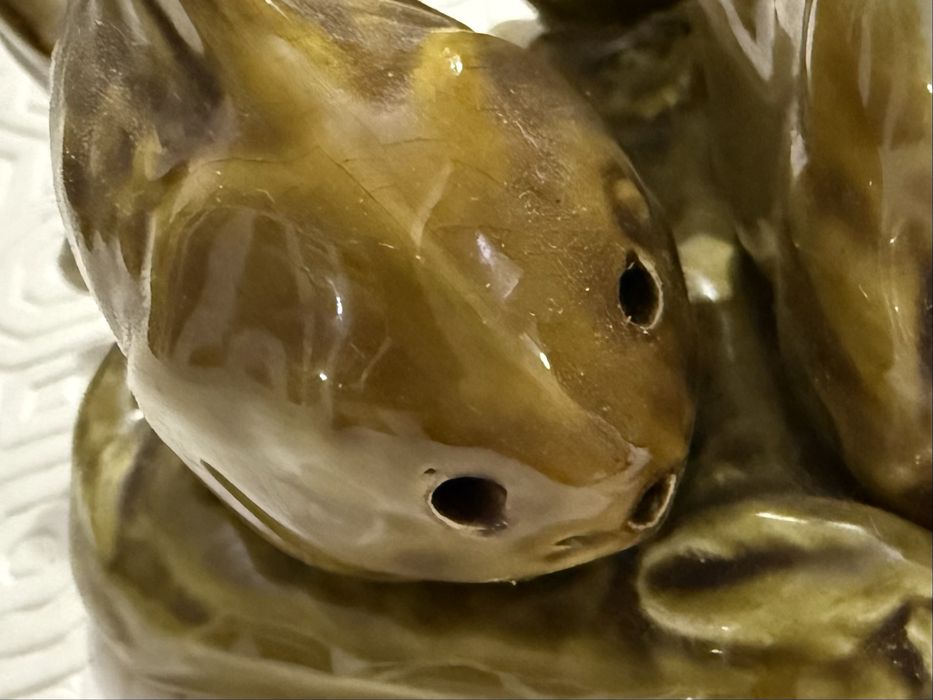 Conjunto sal e pimenta loiça peixes