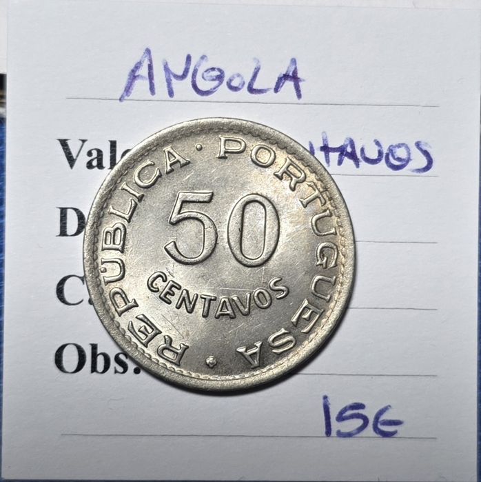50 centavos 1950 Angola
