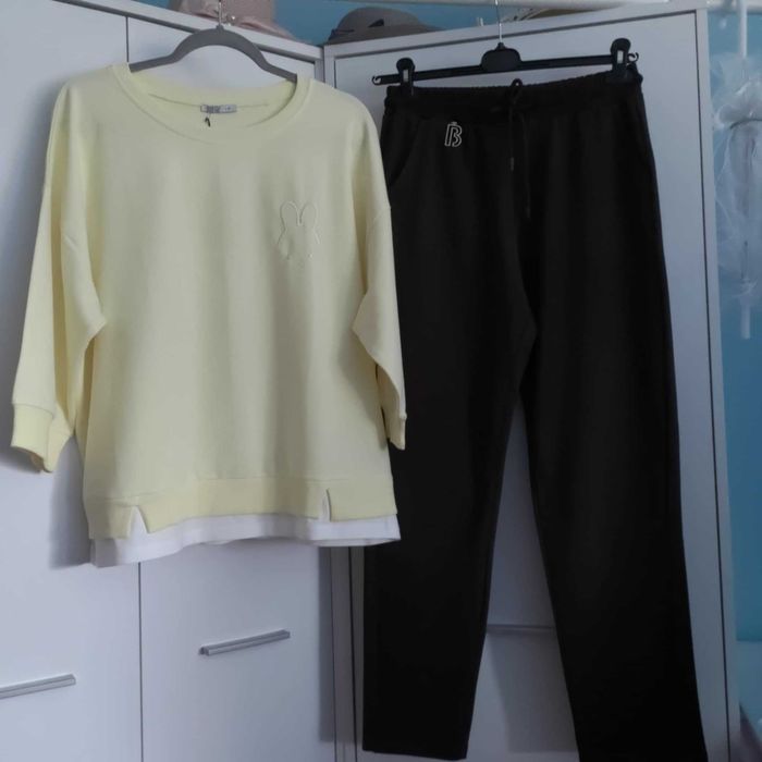 Komplet Megi bawełniany bluza plus spodnie L XL