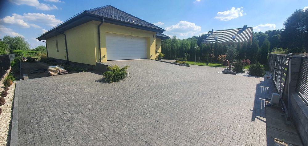 CZARNA Kostka brukowa Granitowa cięta na podjazdy.. WYPRZEDAŻ !