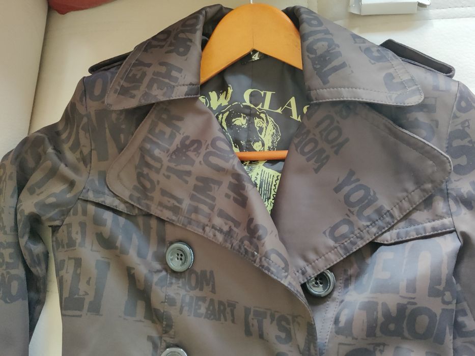 Casaco, gabardina castanha, Desigual, 34