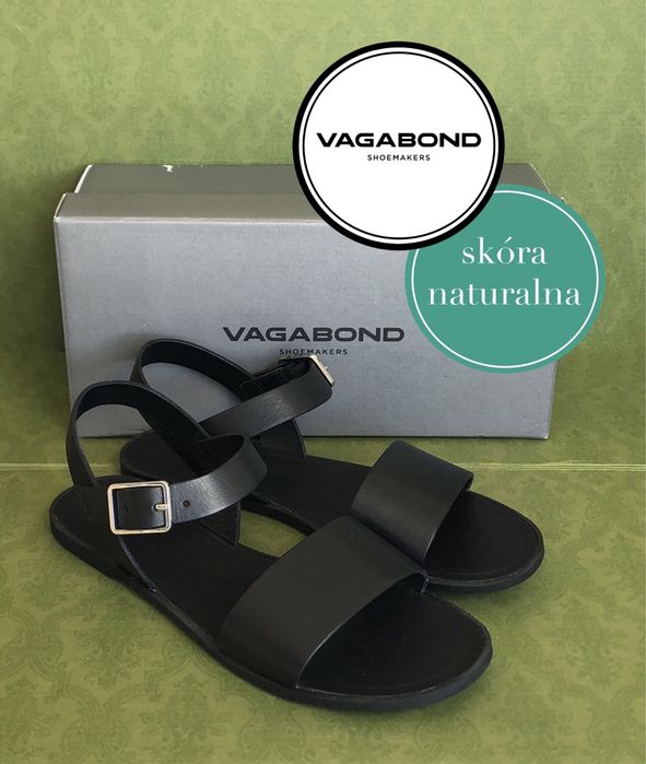 Nowe sandały Vagabond Tia 2.0 arket cos skórzane skóra naturalna bordowe 39
