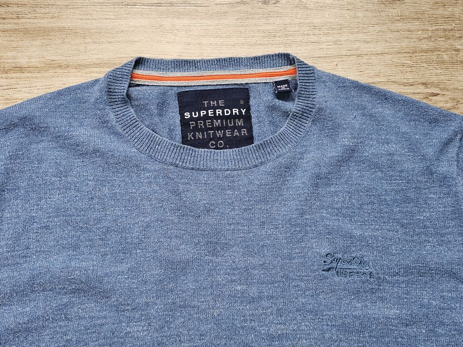 sweter SUPERDRY Japan Premium Knitwear kaszmirowy  r. L - okazja