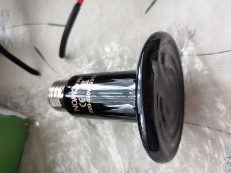 Інфрачервона лампа для тераріуму, для курчат. керамічна