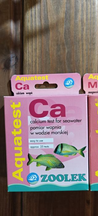 Test wapnia test magnezu akwarium