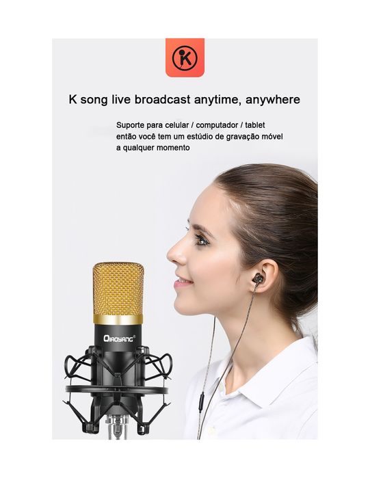 Microfone Profissional QA-T595