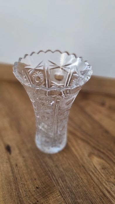 Wazon kryształowy PRL, stary wazon kryształ